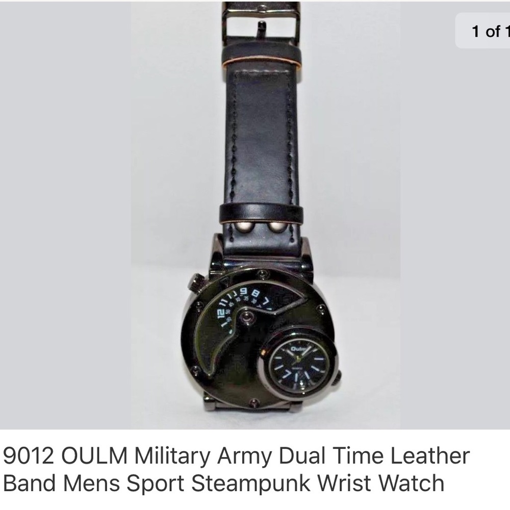 9013 OULM military steampunk men’s watch New